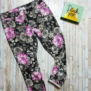 🌹Candies floral print skinny jeans
